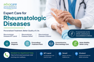 Understanding Rheumatologic Diseases in MT Laurel, Sewell, and Vineland 1 Understanding Rheumatologic Diseases in MT Laurel, Sewell, and Vineland