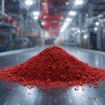 lucid origin Create an ultra realistic 8K industrial scene featuring Red Phosphorus as deep r 0