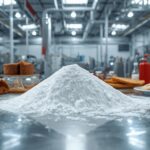 lucid origin Create an ultra realistic 8K industrial scene featuring high purity Sodium Bicar 0