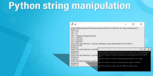 String Manipulation Techniques in Python 1 String Manipulation Techniques in Python