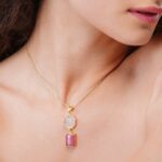 925 sterling silver dual drop moon stone pendant necklace 3391513