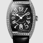 Franck Muller Cintree Curvex Damier watch 7880 SC DT DAMIER D Steel Diamond black dial
