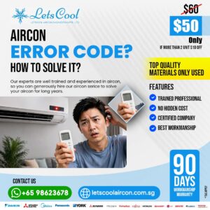 Why is my aircon displaying an error code?