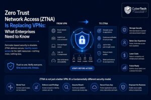 Zero Trust Network Access (ZTNA) Is Replacing VPNs: What Enterprises Need to Know 1 Zero Trust Network Access (ZTNA) Is Replacing VPNs: What Enterprises Need to Know