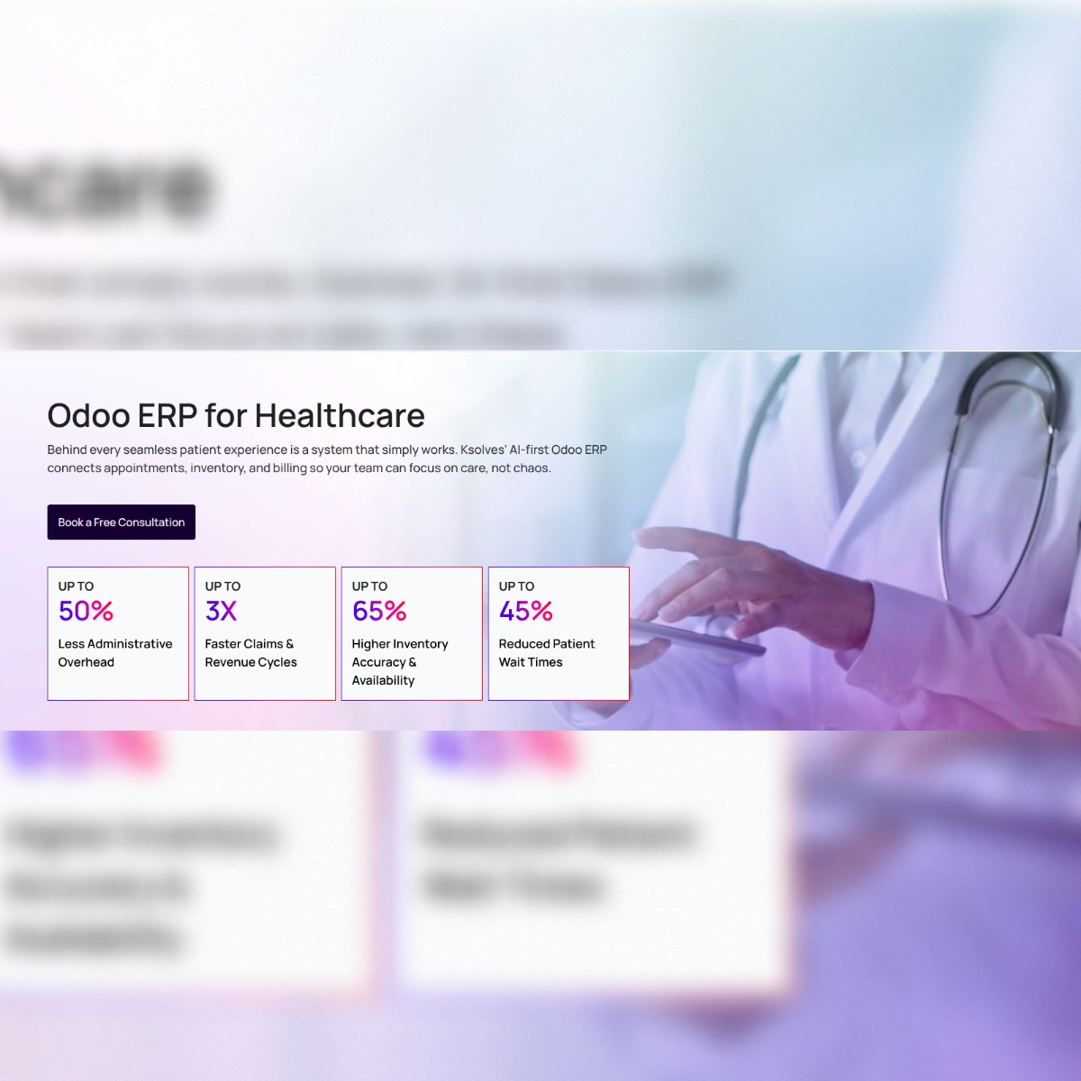 Modernizing Patient Care and Operational Workflows with Odoo ERP for Health Care Industry 112 healthcare