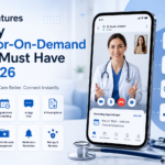 Innovative healthcare app interface showcase