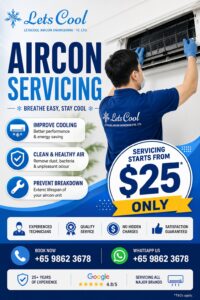 How much does air con servicing cost in Singapore