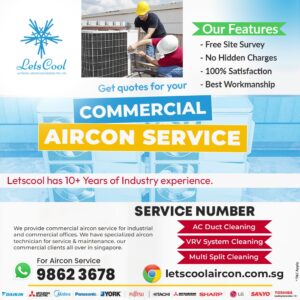 How often should commercial air con systems be serviced
