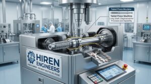 Tablet Press Machine Long Shaft for Reliable Tablet Compression Performance – Hiren Engineers