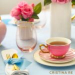 pink glass champagne flutes
