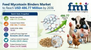 Feed Mycotoxin Binders Market to Cross USD 486.77 Million by 2036