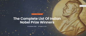 Indian Nobel Prize Winners Who Made the Nation Proud