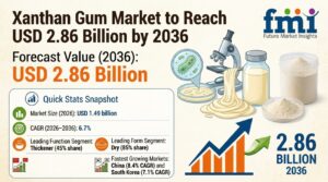 Xanthan Gum Market to Reach USD 2.86 Billion by 2036