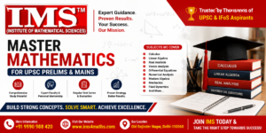 Mathematics in UPSC: Complete Guide to Mathematics Optional (2024-2025) 1 Mathematics in UPSC: Complete Guide to Mathematics Optional (2024-2025)
