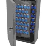 t379 telkee 530 key cabinet 100 hooks grey
