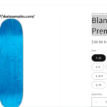 Blank deck shaped