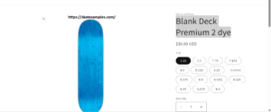 Blank deck shaped 1 Blank deck shaped