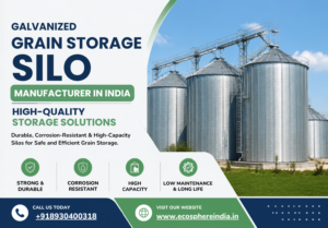 Galvanized Grain Storage Silo Manufacturer in India 1 Galvanized Grain Storage Silo Manufacturer in India