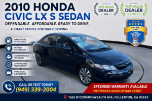 2010 Honda Civic LX S Sedan: A Practical Used Car for Everyday Driving