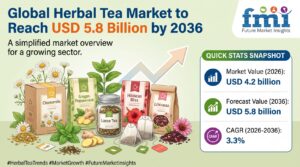 Global Herbal Tea Market to Reach USD 5.8 Billion by 2036 1 Global Herbal Tea Market to Reach USD 5.8 Billion by 2036