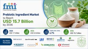 Global Prebiotic Ingredient Market to Reach USD 15.7 Billion by 2036 1 Global Prebiotic Ingredient Market to Reach USD 15.7 Billion by 2036