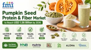 Global Pumpkin Seed Protein & Fiber Market to Reach USD 1.56 Billion by 2036 1 Global Pumpkin Seed Protein & Fiber Market to Reach USD 1.56 Billion by 2036