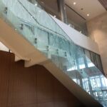 point supported glass guardrail 2