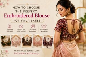 How to Choose the Perfect Embroidered Blouse for Your Saree