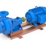blue electric water pump white background 3d rendering 519469 3353