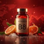 lucid origin Create a premium photorealistic 16 9 commercial advertising image for Vitamin B8 0
