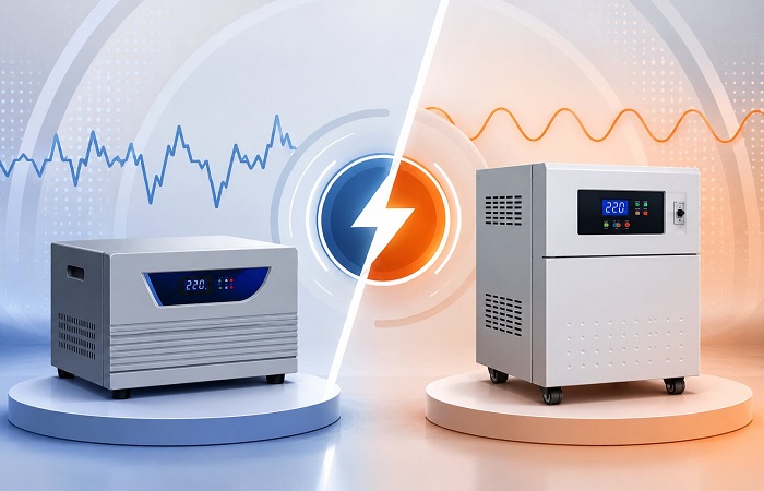 what is the difference between a stabilizer and a servo stabilizer