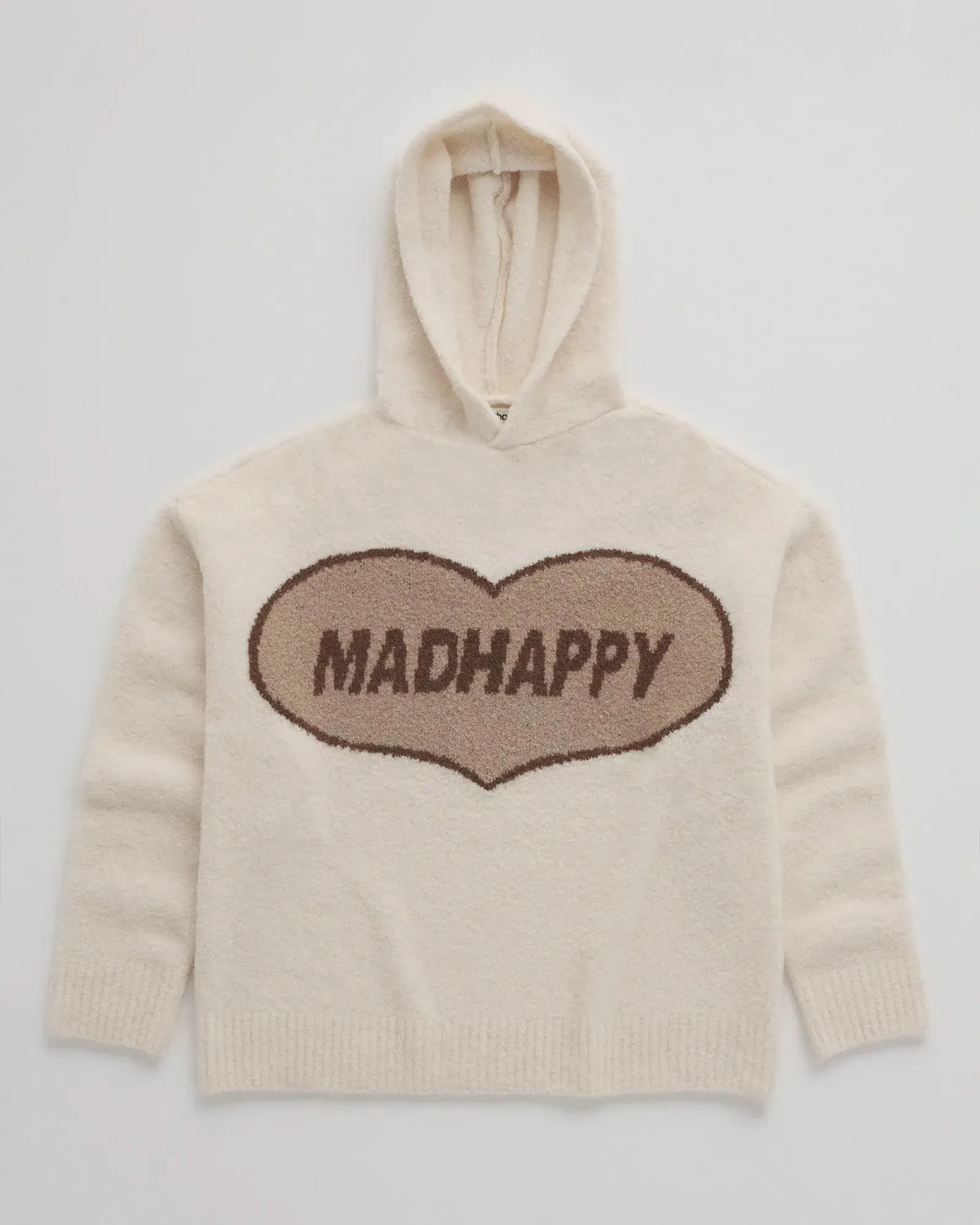 Madhappy Heart Boucle Hoodie Turtledove 2 1