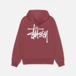 BASIC STUSSY HOODIE OXBLOOD 1