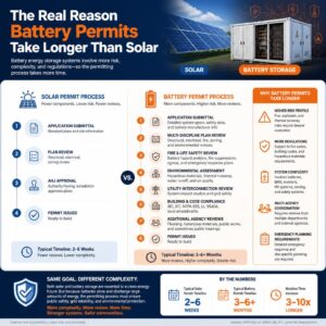 The Real Reason Battery Permits Take Longer Than Solar