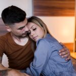 close up man hugging her boyfriend 1000kb
