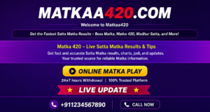 Matkaa420 Original & Trusted Satta Matka Information – Results, Charts, Markets & More