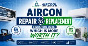 Aircon Repair vs Replacement Singapore 2026: Which Is More Worth It? 1 Aircon Repair vs Replacement Singapore 2026: Which Is More Worth It?