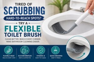 Tired of Scrubbing Hard-to-Reach Spots? Try a Flexible Toilet Brush Instead