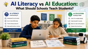 AI Literacy vs AI Education: What Should Schools Teach Students? 1 AI Literacy vs AI Education: What Should Schools Teach Students?