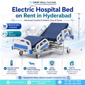 Affordable Hospital Bed for Rent in Hyderabad – Easy Home Delivery & Flexible Rental Options