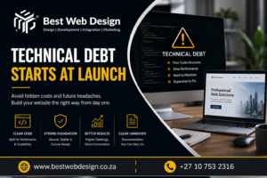 Website Developers in South Africa: Technical Debt Starts at Launch