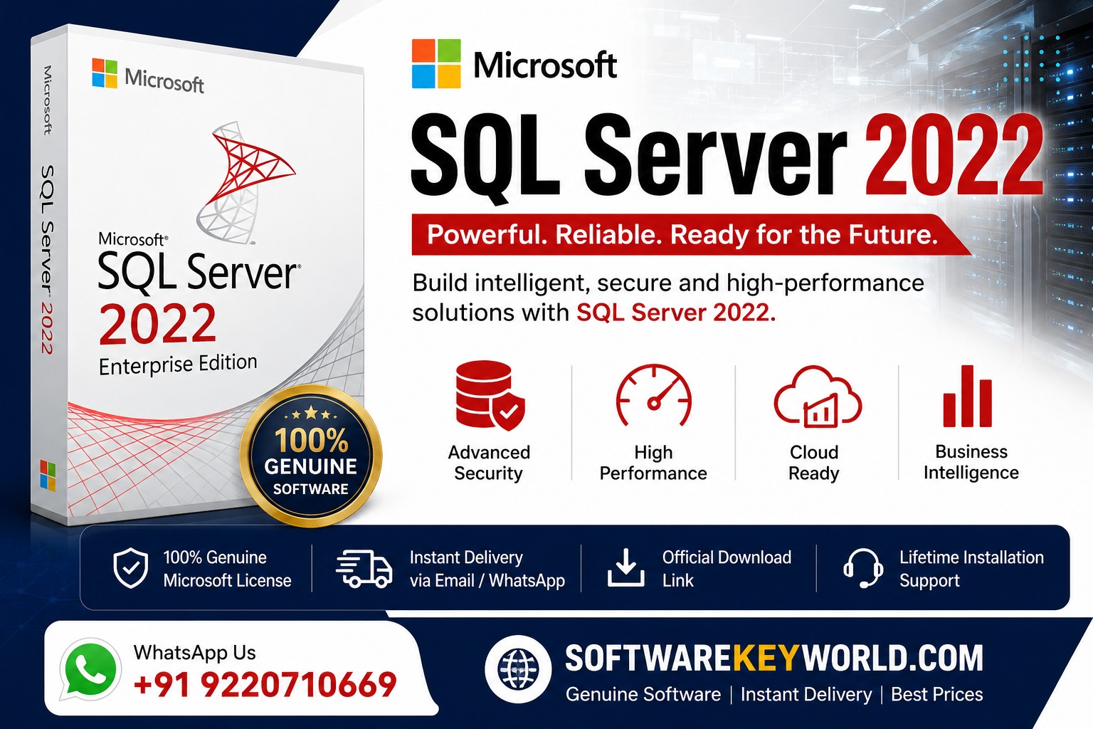 Buy Microsoft SQL Server 2022 Genuine License Key