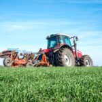 tractor cultivating field 342744 566