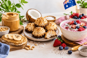 Healthy Dessert Ideas in Australia: Peanut Butter, Coconut Macaroons & Berry Cream of Rice 1 Healthy Dessert Ideas in Australia: Peanut Butter, Coconut Macaroons & Berry Cream of Rice
