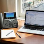 Office desk with laptop 20260911181411