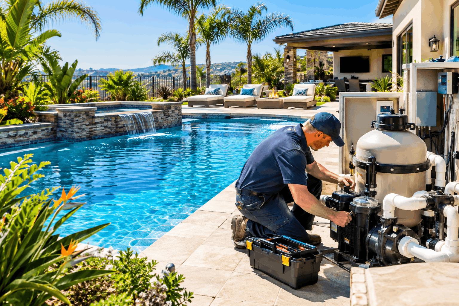 Swimming Pool Repair Service in Corona CA