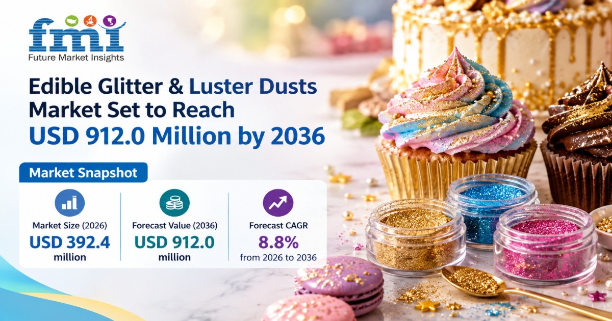 Edible Glitter Luster Dusts Market