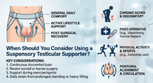 When Should You Consider Using a Suspensory Testicular Supporter? 1 When Should You Consider Using a Suspensory Testicular Supporter?