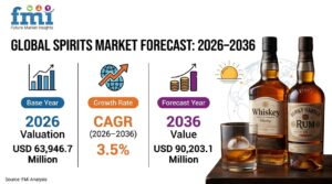 Spirits Market Forecast 2026 – 2036: Global Market to Reach USD 90,203.1 Million by 2036 at 3.5% CAGR 1 Spirits Market Forecast 2026 – 2036: Global Market to Reach USD 90,203.1 Million by 2036 at 3.5% CAGR