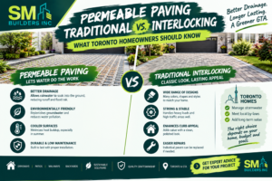 Permeable Paving vs. Traditional Interlocking: What Toronto Homeowners Should Know